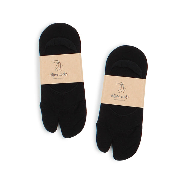 Women Flip Flop No Show Socks (4 Pairs) Geta Japanese Tabi Style XD14 - intypesocks