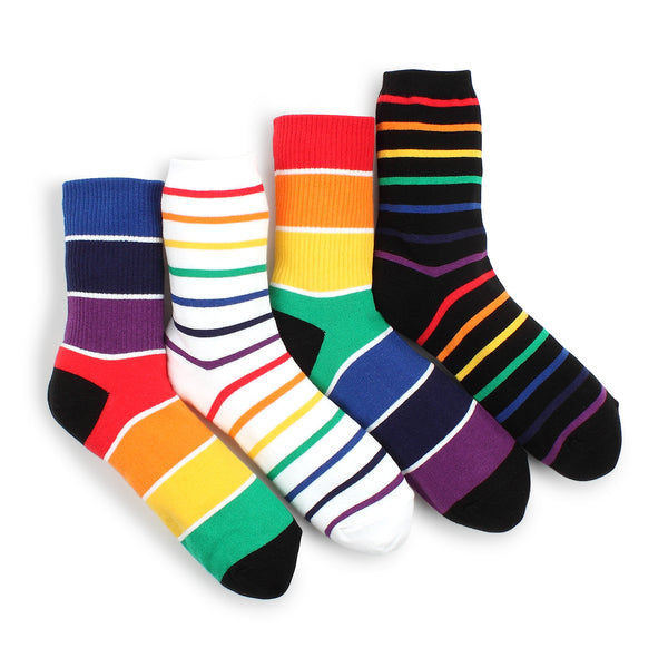 Colorful Fancy Socks Funny Street Fashion (Crew 4 pairs) AK14 - intypesocks