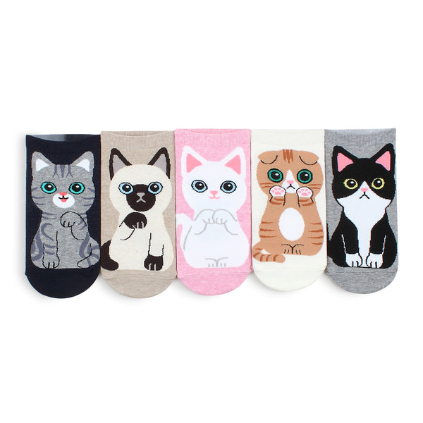 Cute Baby Cats Socks Puss in Boots Girls Ankle Sock women animal OO15 - intypesocks