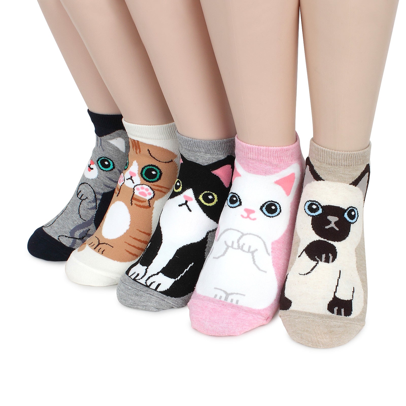 Cute Baby Cats Socks Puss in Boots Girls Ankle Sock women animal OO15 - intypesocks