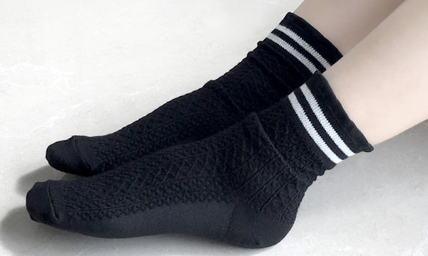 Frill Twiste Socks (6 Pairs) Women Casual Girls Sports Socks HB16 - intypesocks