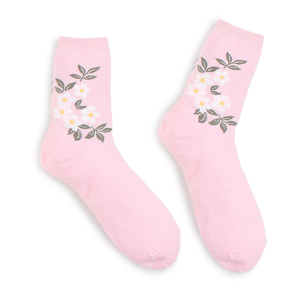 Blossom Flower point cotton women Socks HH14