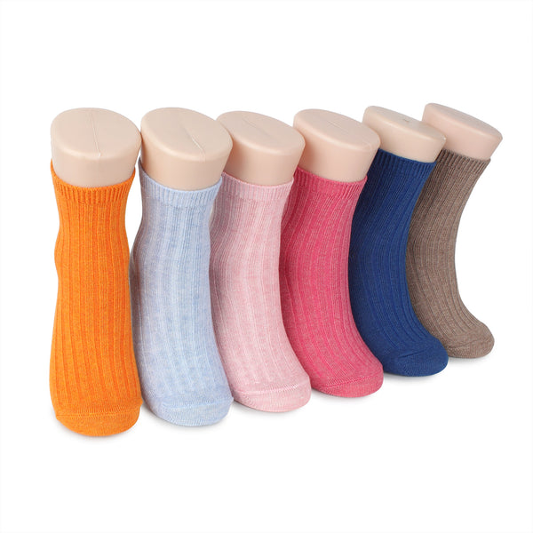 Kids Cotton Non Slip Pastel Color Socks C16