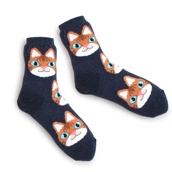 Kitty-cat Paws Socks (Crew 5pairs) KM15 - intypesocks