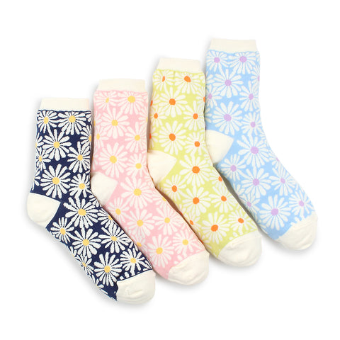 Chamomile Flower Pattern women Socks KT14