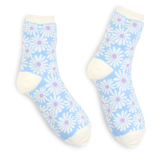 Chamomile Flower Pattern women Socks KT14
