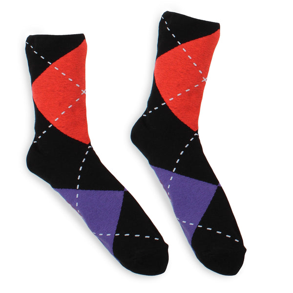 Mens Argyle Dress Socks (4 Pairs) MM14 - intypesocks