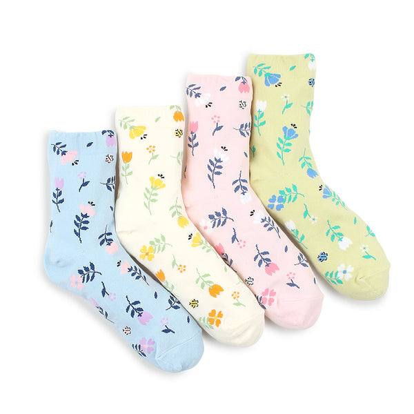 Spring Flower Pattern women Socks OC14