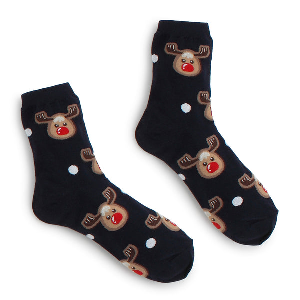 (5 Pairs) Merry Christmas pattern women's socks VI15 - intypesocks