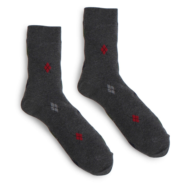 Men's Argyle pattern Crew Socks  WB14 - intypesocks