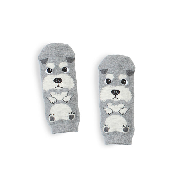 (5 pairs) Women's Puppy Face Socks WH15 - intypesocks