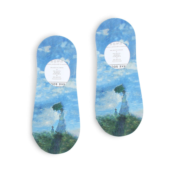 Women Famous Painting Art Printed Funny Novelty Casual Cotton Crew Socks YC14 - intypesocks