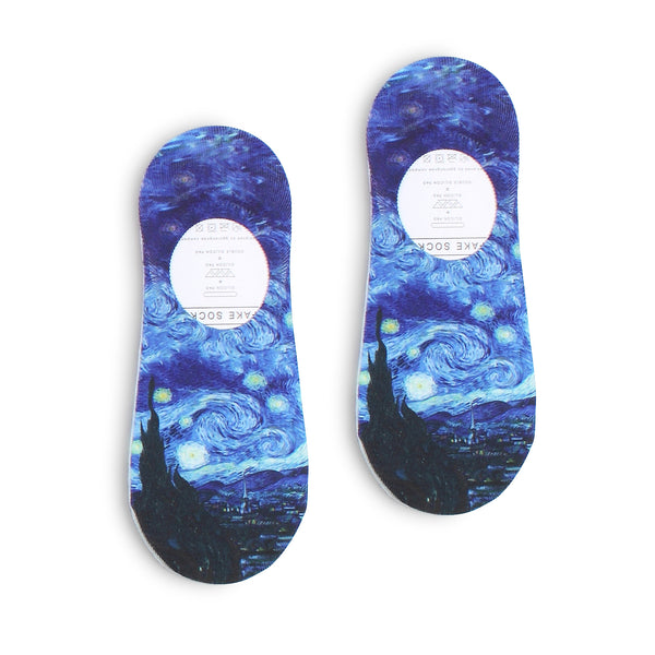 Women Famous Painting Art Printed Funny Novelty Casual Cotton Crew Socks YD14 - intypesocks